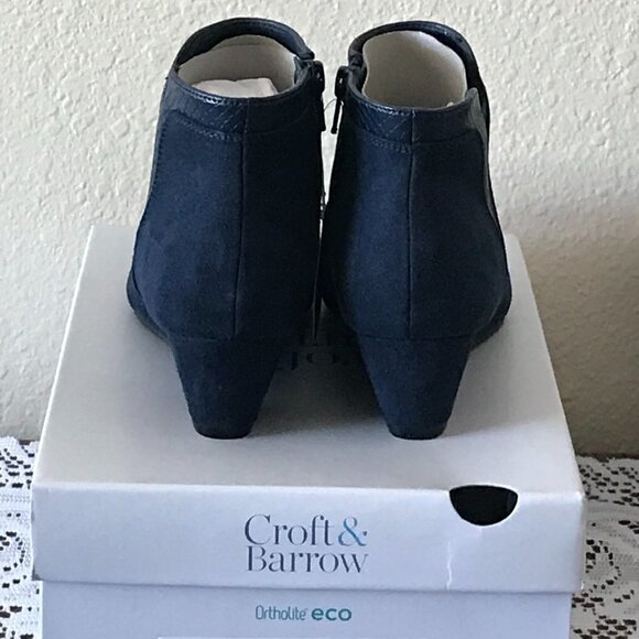 NWT Croft & Barrow Ocelot Women's Ankle Boots - 6W - Picture 8 of 11